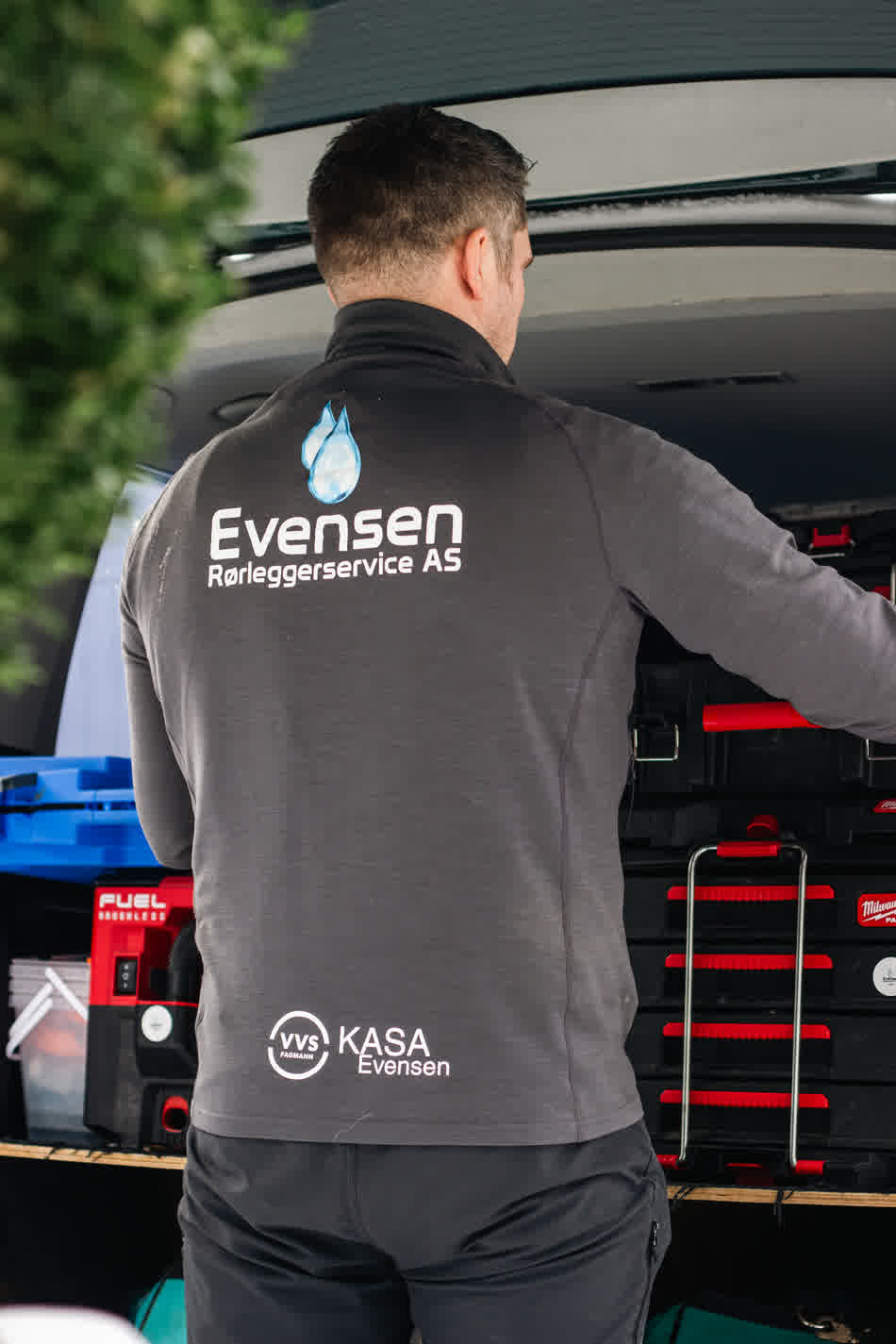 Evensen Rørleggerservice servicebil